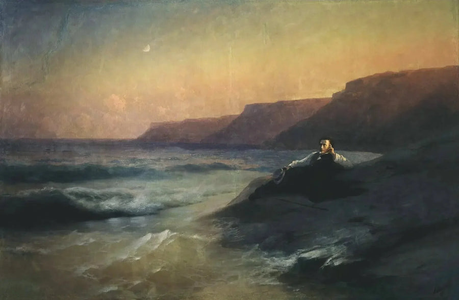 ब्लैक सी के तट पर Alexandre Pouchkine - Ivan Aïvazovski