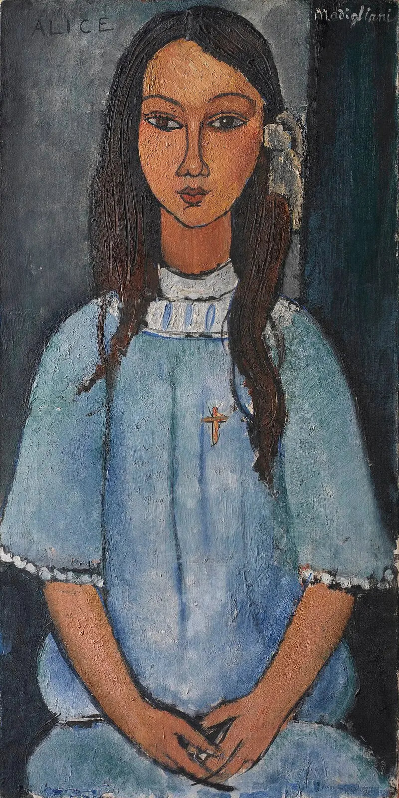 Alice - Amedeo Modigliani image 1 copie peinte à la main à l’huile