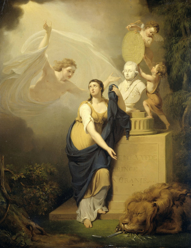 Allégorie sur la mort de Guillaume V, prince d'Orange, 1806 - Jan Willem Pieneman