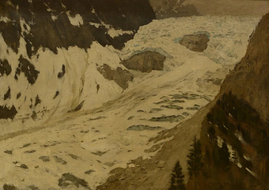 आल्प्स पर्वतमाला। बर्फ - इसहाक लेविटन