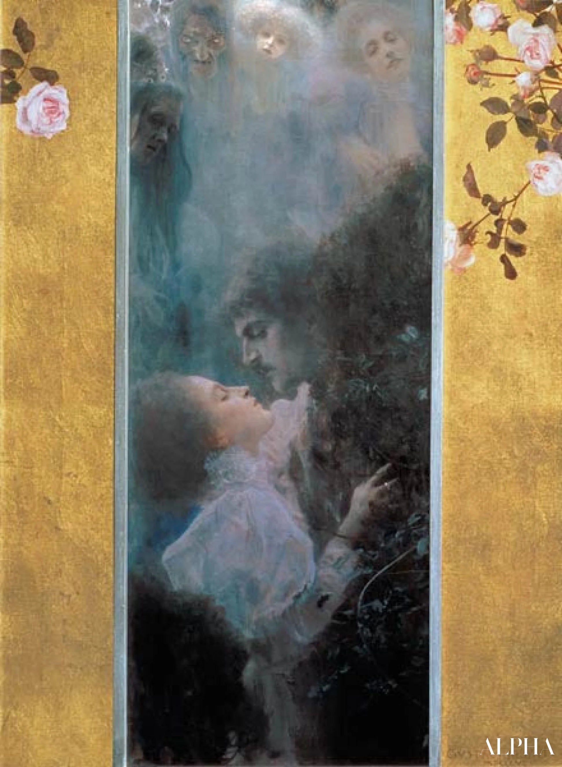 प्रेम - Gustav Klimt - उच्च गुणवत्ता वाली चित्रकला और पेंटिंग की प्रतियां