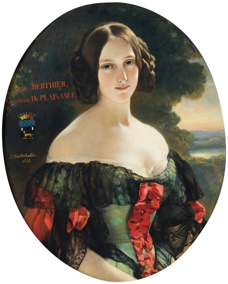 एन, कॉउटेस ऑफ प्लेसांस (1815-1878), बाद में ड्यूचेस ऑफ प्लेसांस, née Mlle Bertier de Wagram - फ्रांज़ एक्सावियर विंटरहॉल्टर
