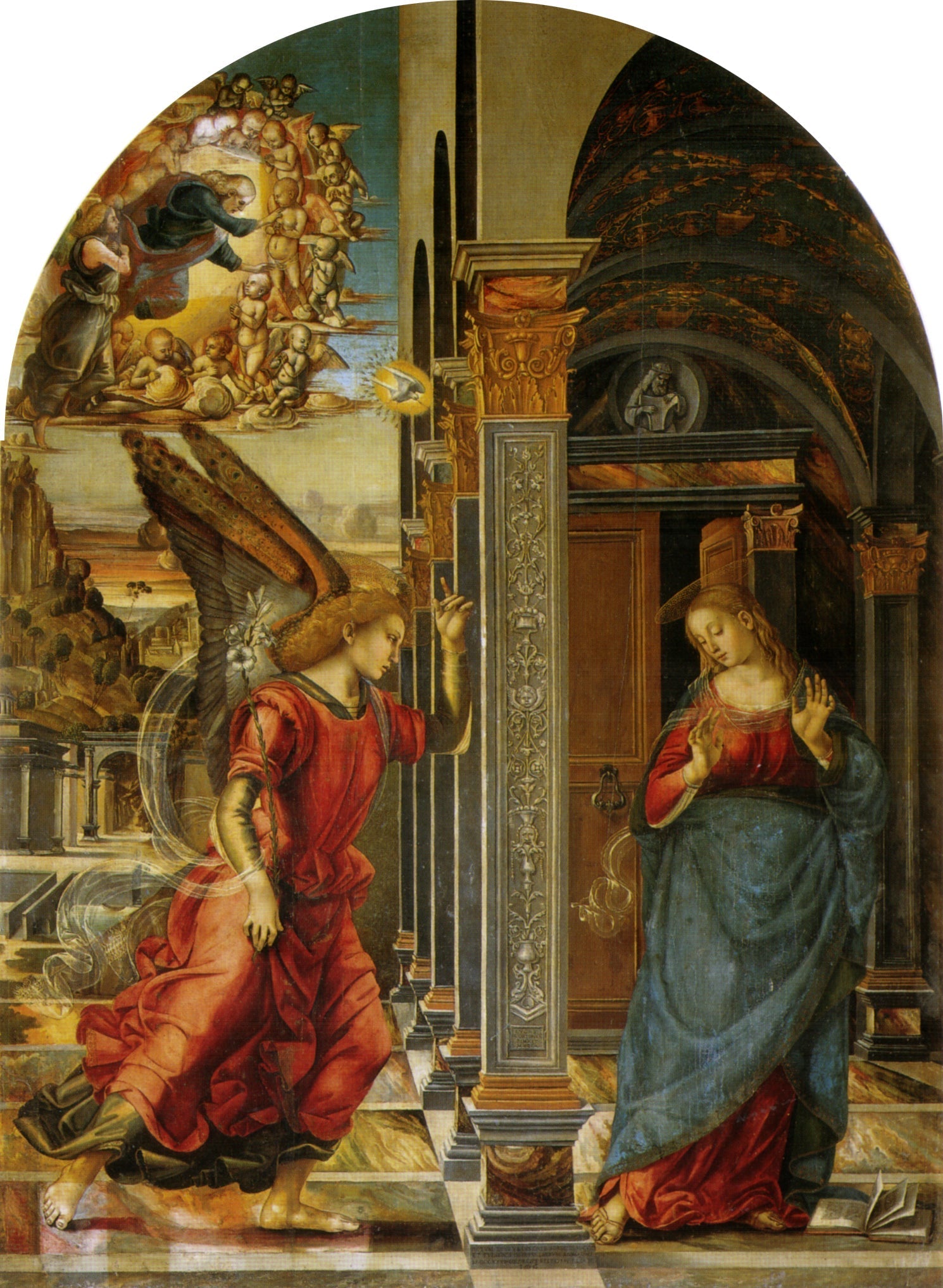 Annonciation - Luca Signorelli image 1 tableau peint à l’huile sur toile