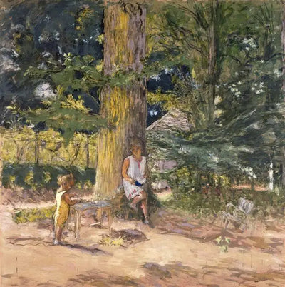 Antoinette David-Weill et son neveu Maurice Lambiotte à Mareil-le-Guyon projet - Édouard Vuillard - Alpha Reproduction
