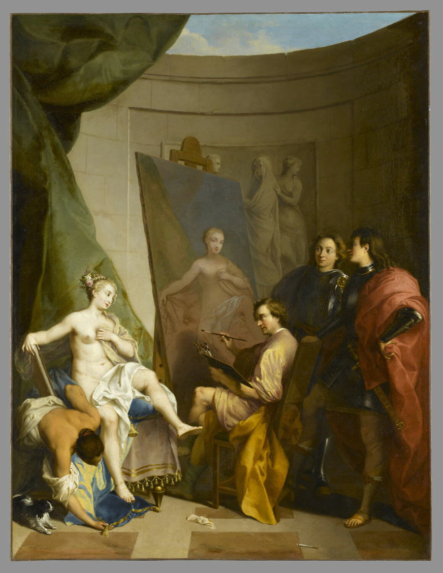 Apelle peignant Campaspe, maîtresse d'Alexandre - Nicolas Vleughels