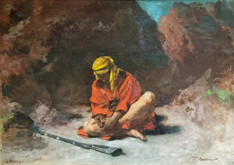 अपने पैर से कांटा निकालते हुए अरबी - लियोन बोनाट