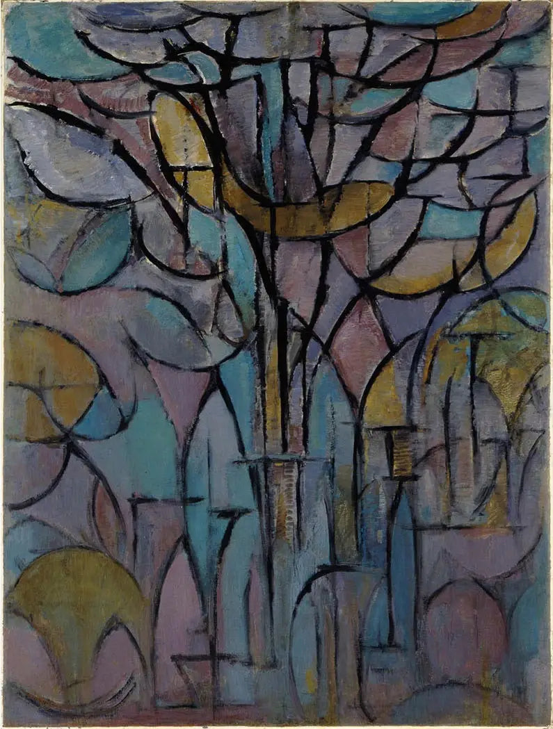 Arbres - Piet Mondrian image 1 reproduction artisanale de tableau