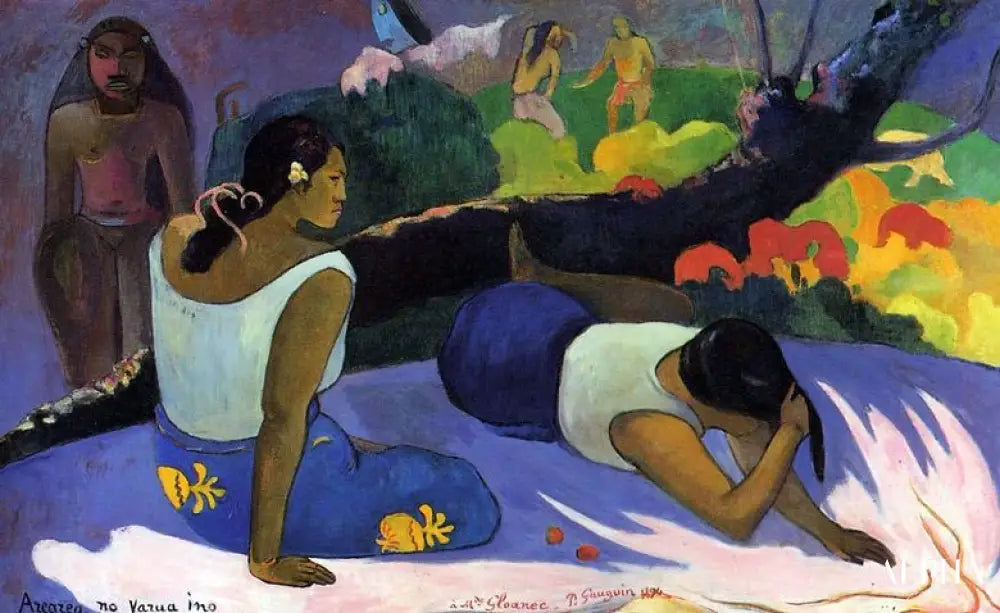 Arearea des mauvais esprits - Paul Gauguin - Reproductions de tableaux et peintures haut de gamme