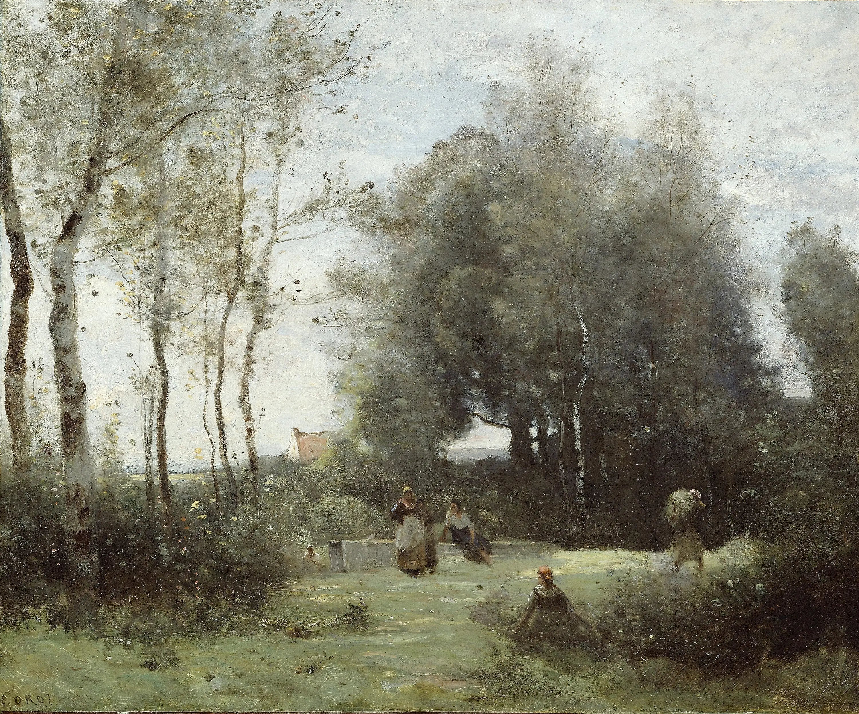 Arleux-Palluel Le Pont des Rendez-vous - Jean-Baptiste Camille Corot - Alpha Reproduction