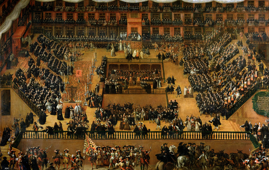 Auto-dafé sur la Plaza Mayor, Madrid - Francisco Rizi