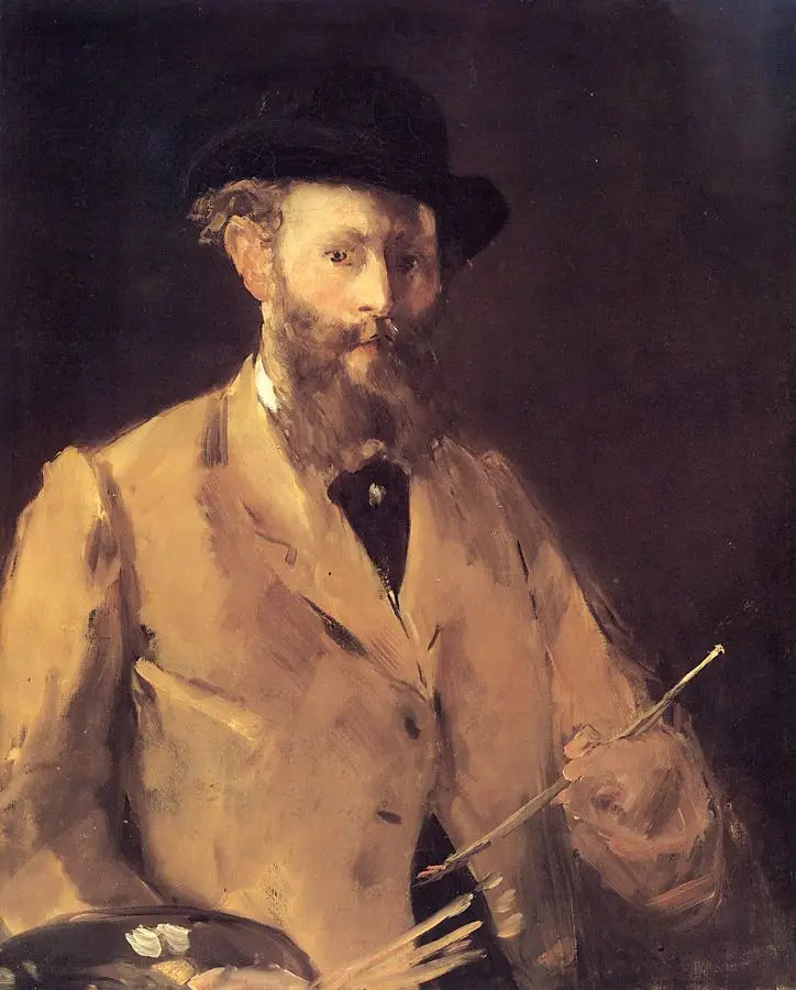 पैलेट के साथ आत्मचित्र - Édouard Manet