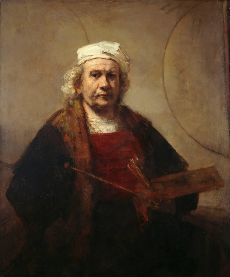 Autoportrait aux deux cercles - Rembrandt image 1 reproduction réalisée par Alpha Reproduction