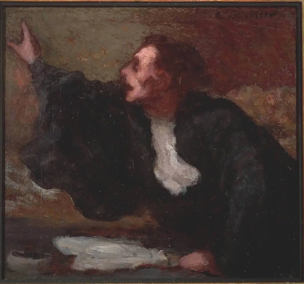 Avocat plaidant - Honoré Daumier image 1 tableau peint à l’huile sur toile