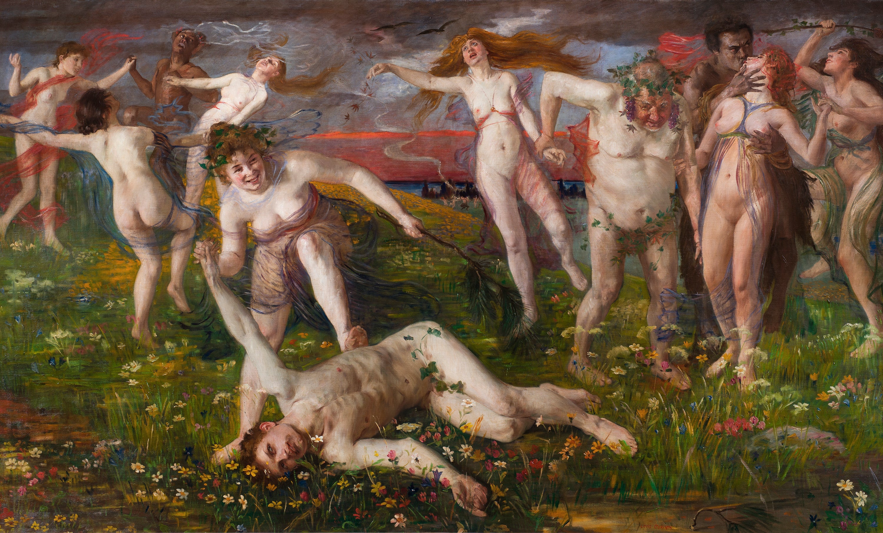 Bacchanale - Lovis Corinth image 1 reproduction artisanale de tableau