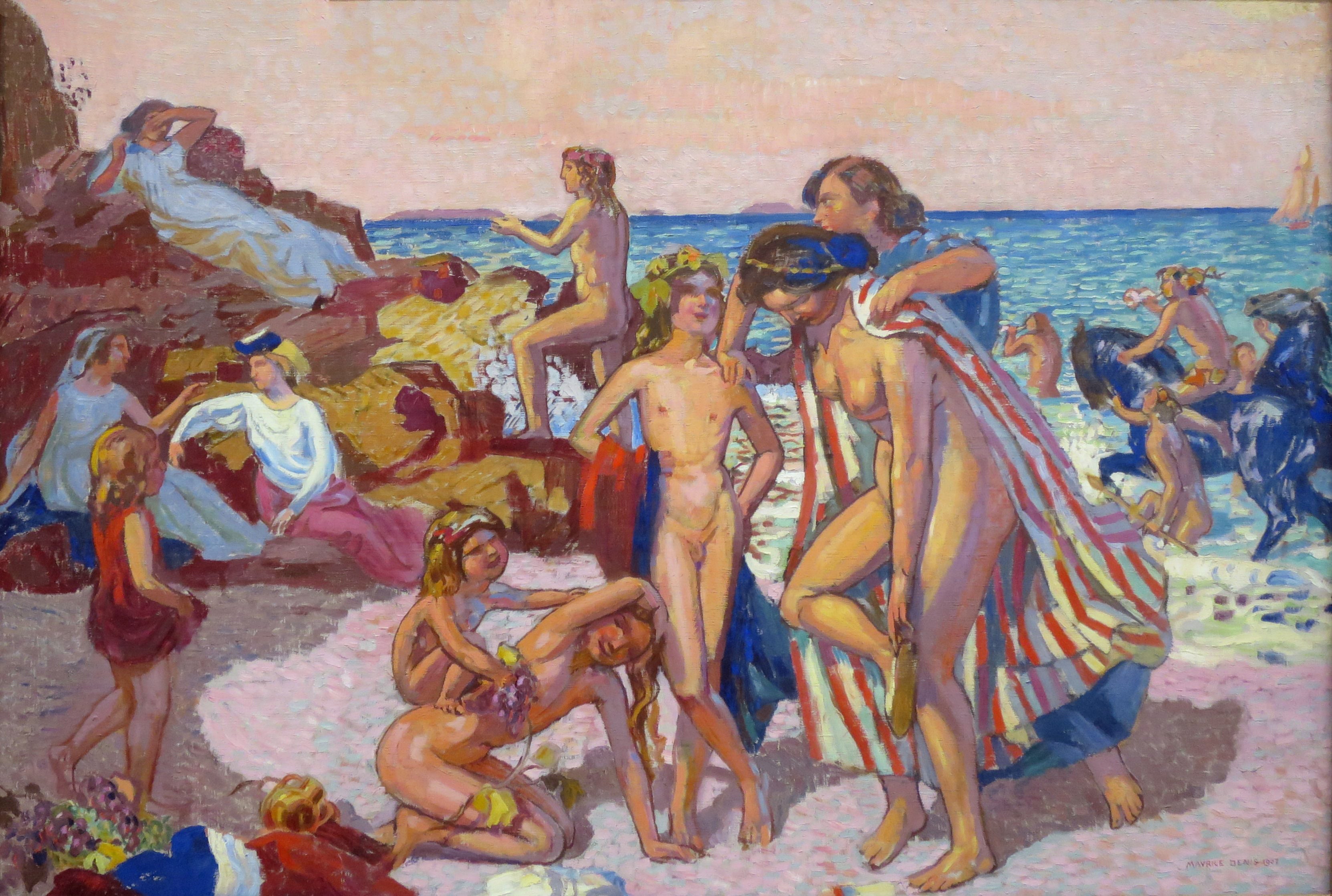 Bacchus et Ariane - Maurice Denis image 1 tableau peint à l’huile sur toile