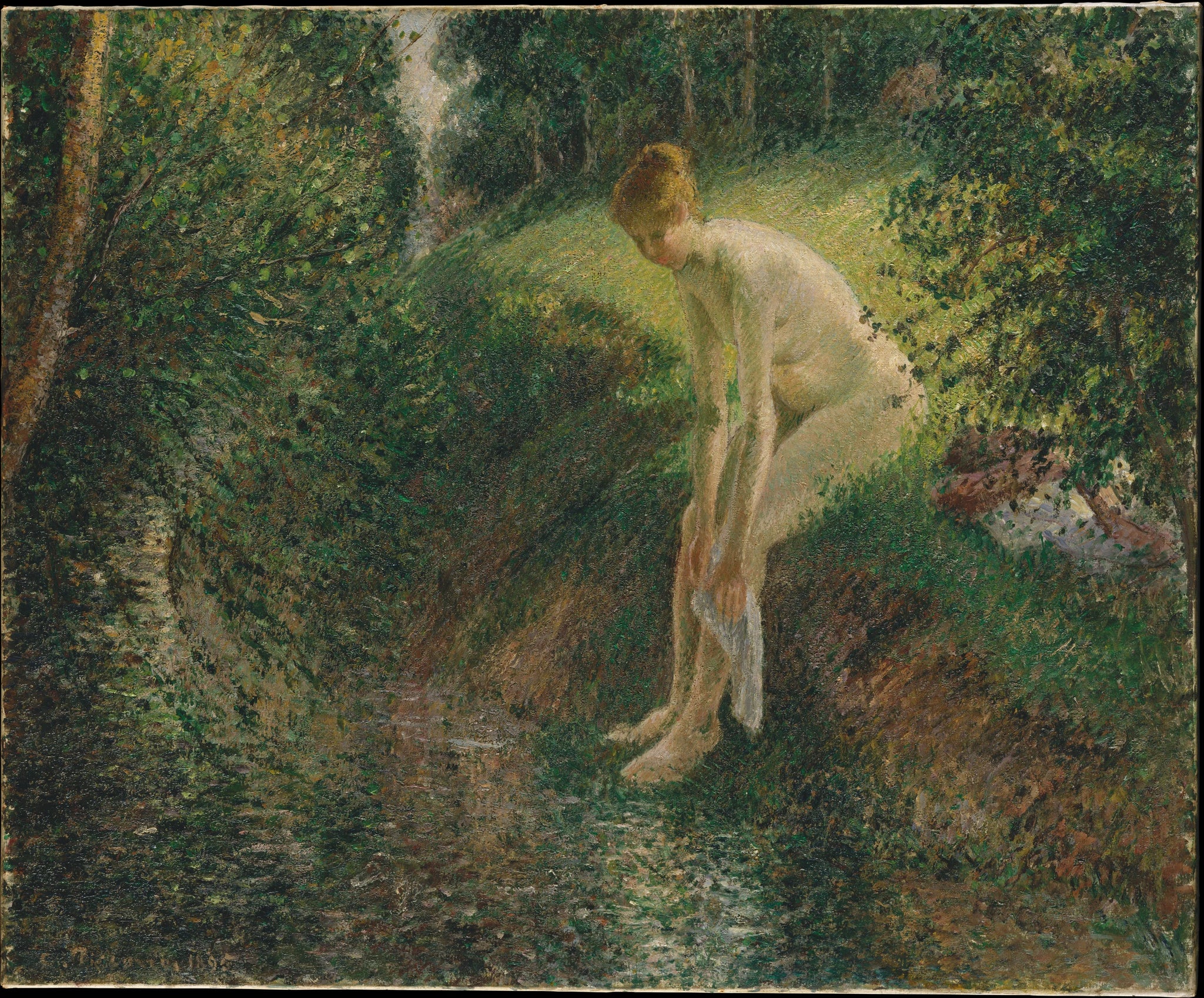 Baigneuse dans les bois - Camille Pissarro