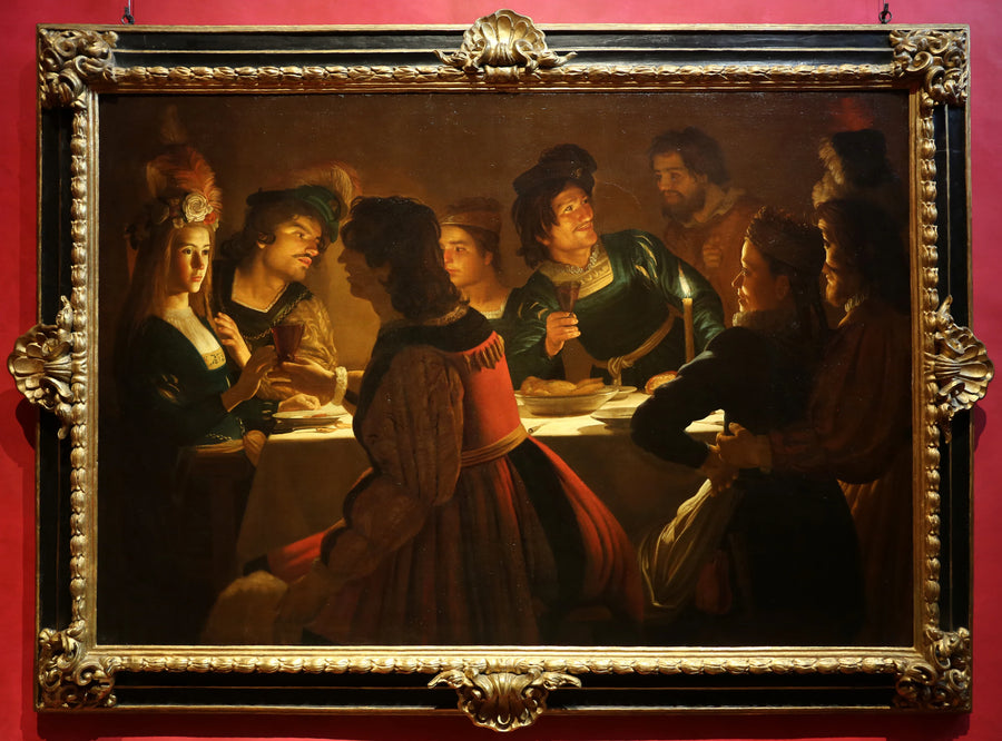 Banquet à la lumière des bougies - Gerrit van Honthorst