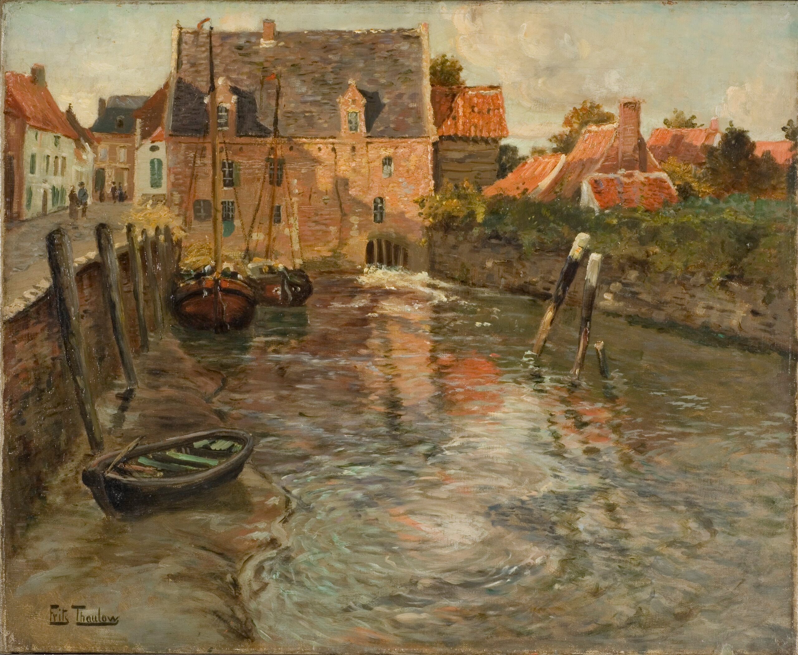 Basses eaux - Frits Thaulow image 1 copie peinte à la main à l’huile