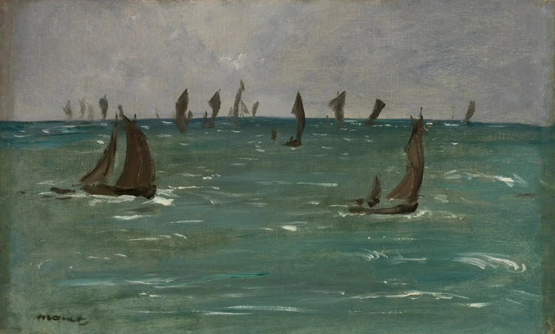 बर्क-सुर-मेरे में नावें - Édouard Manet