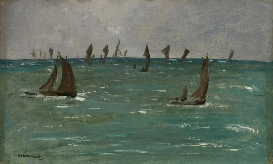 बर्क-सुर-मेरे में नावें - Édouard Manet