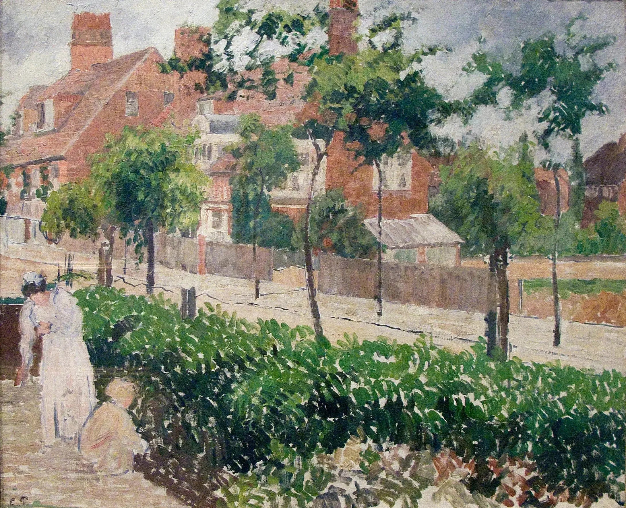 Bath Road, Londres, (croquis) - Camille Pissarro image 1 reproduction artisanale de tableau
