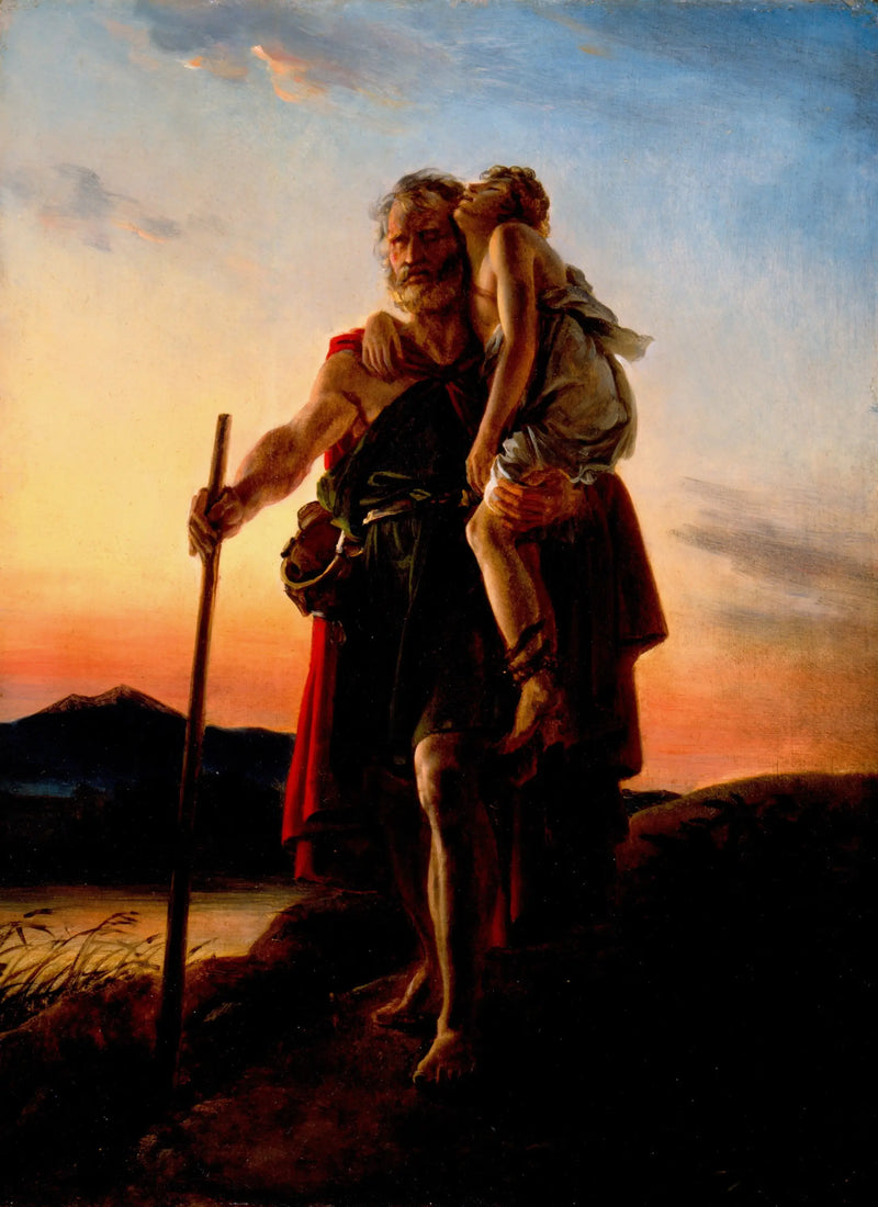 बेलिसेयर अपने मार्गदर्शक को साँप द्वारा डसे हुए लेकर - फ्रांस्वा गेरार्ड