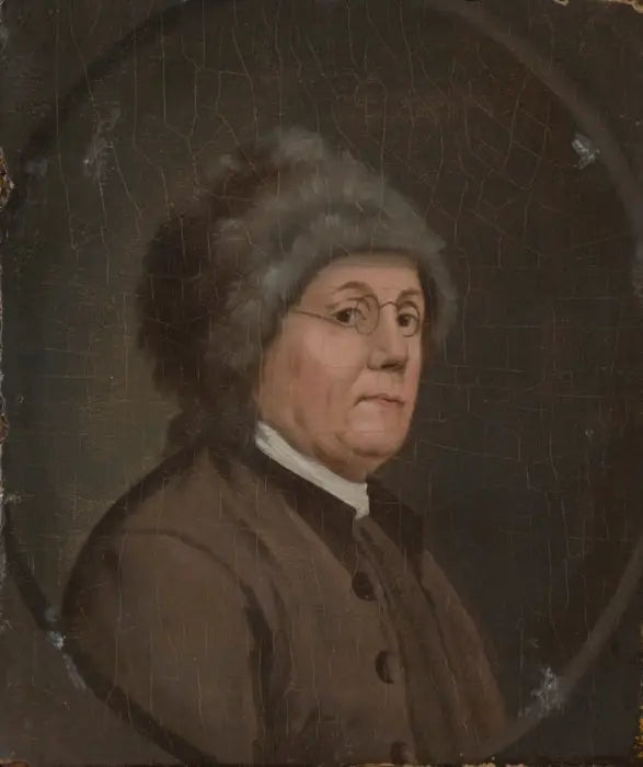 Benjamin Franklin (1706-1790), M.A. (hon.) 1763 - John Trumbull image 1 reproduction artisanale de tableau
