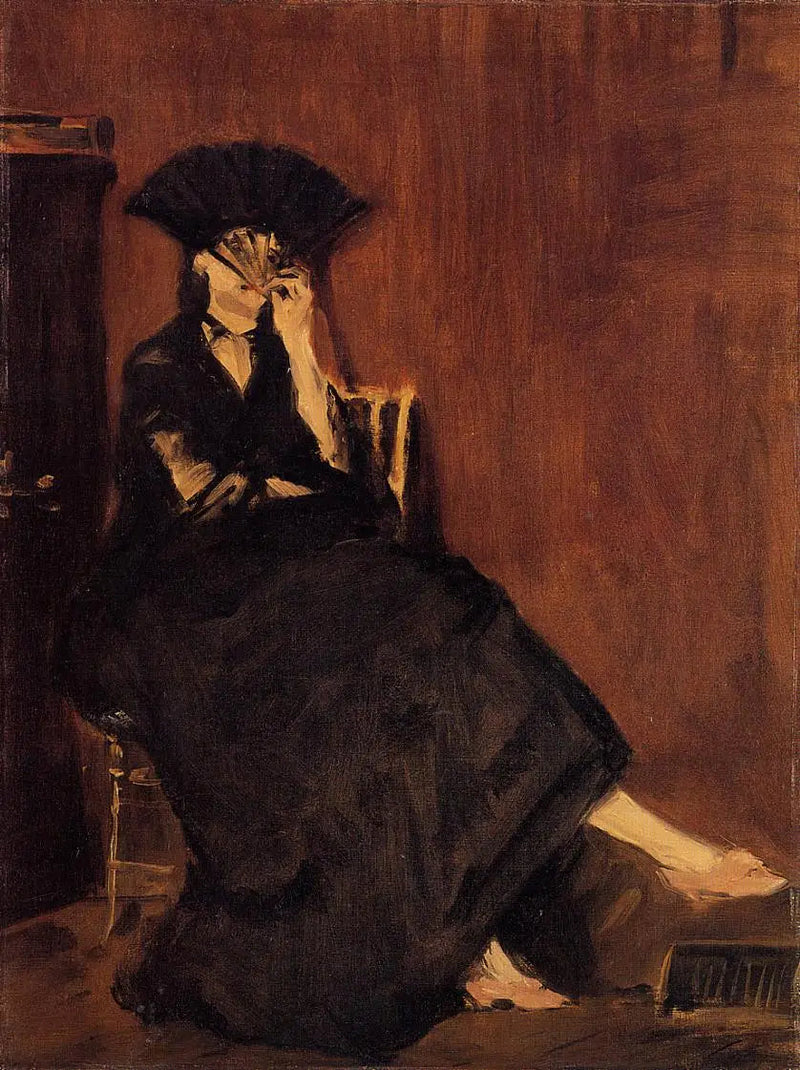 बर्थे मोरिसोट पंखे के साथ - Édouard Manet
