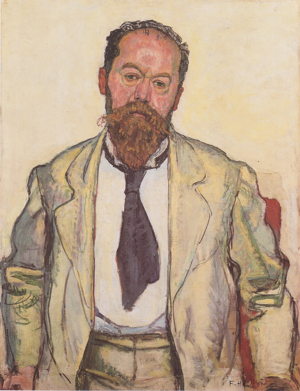 Bildnis Mathias Morhardt - Ferdinand Hodler image 1 copie de tableau peinte à la main