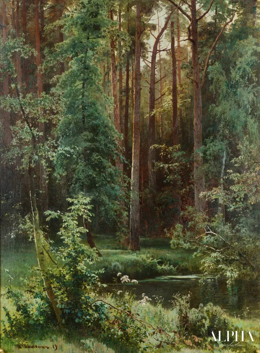 Boisé - Ivan Shishkin - Reproductions de tableaux et peintures haut de gamme