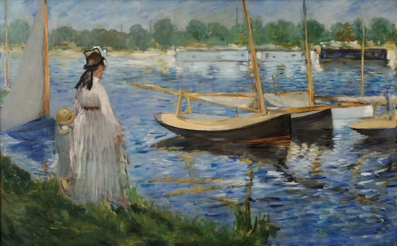 आर्जेंटेयूइल में सीन के किनारे - Édouard Manet