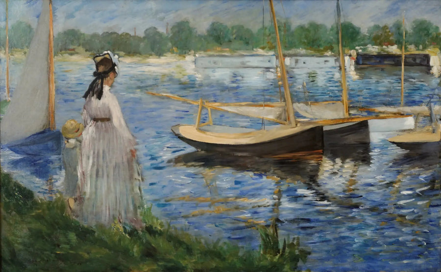 आर्जेंटेयूइल में सीन के किनारे - Édouard Manet