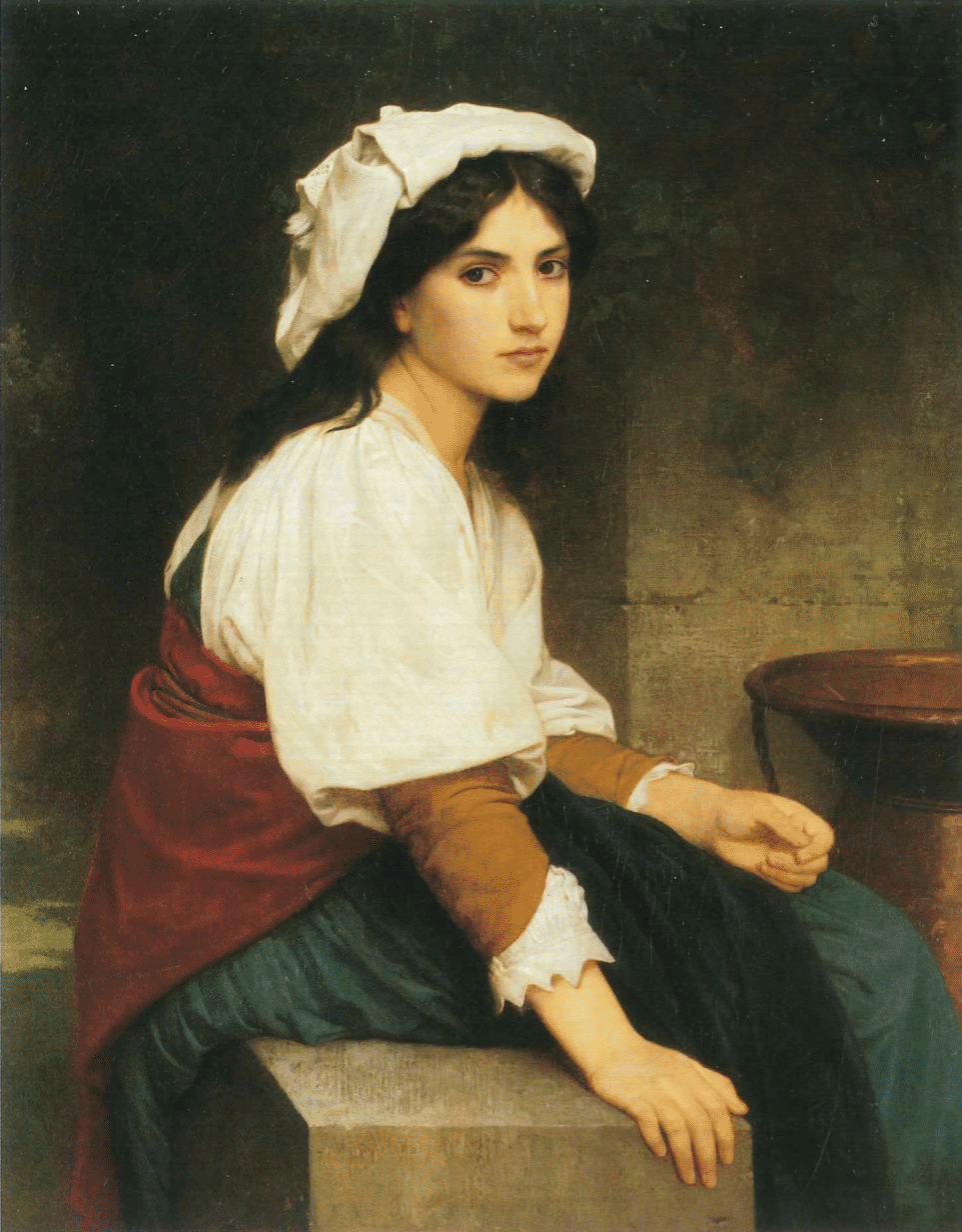 Italienne à la fontaine, William-Adolphe Bouguereau, 1870