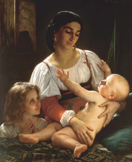 Le Réveil, version originale (1865) - Bouguereau