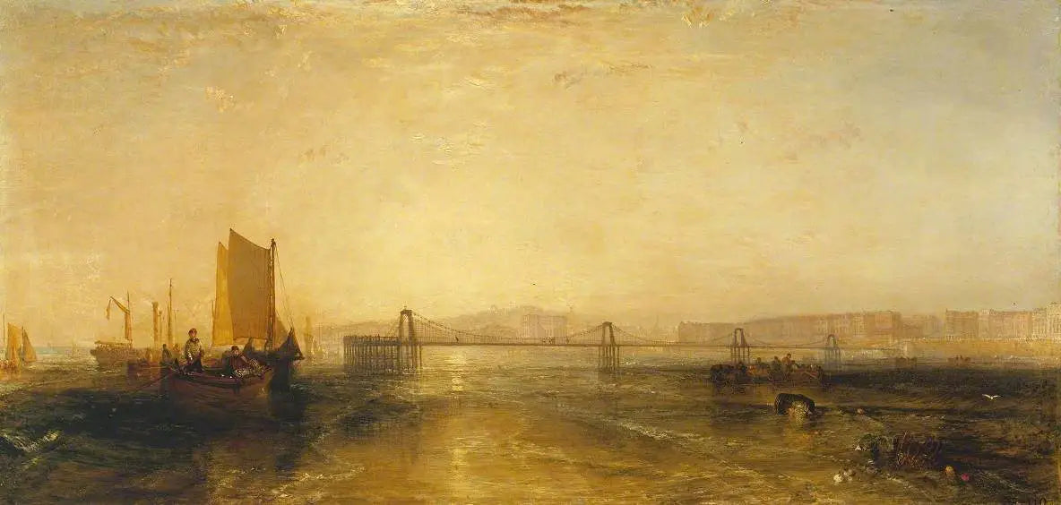 Brighton from the Sea - J. M. W. Turner image 1 tableau peint à l’huile sur toile
