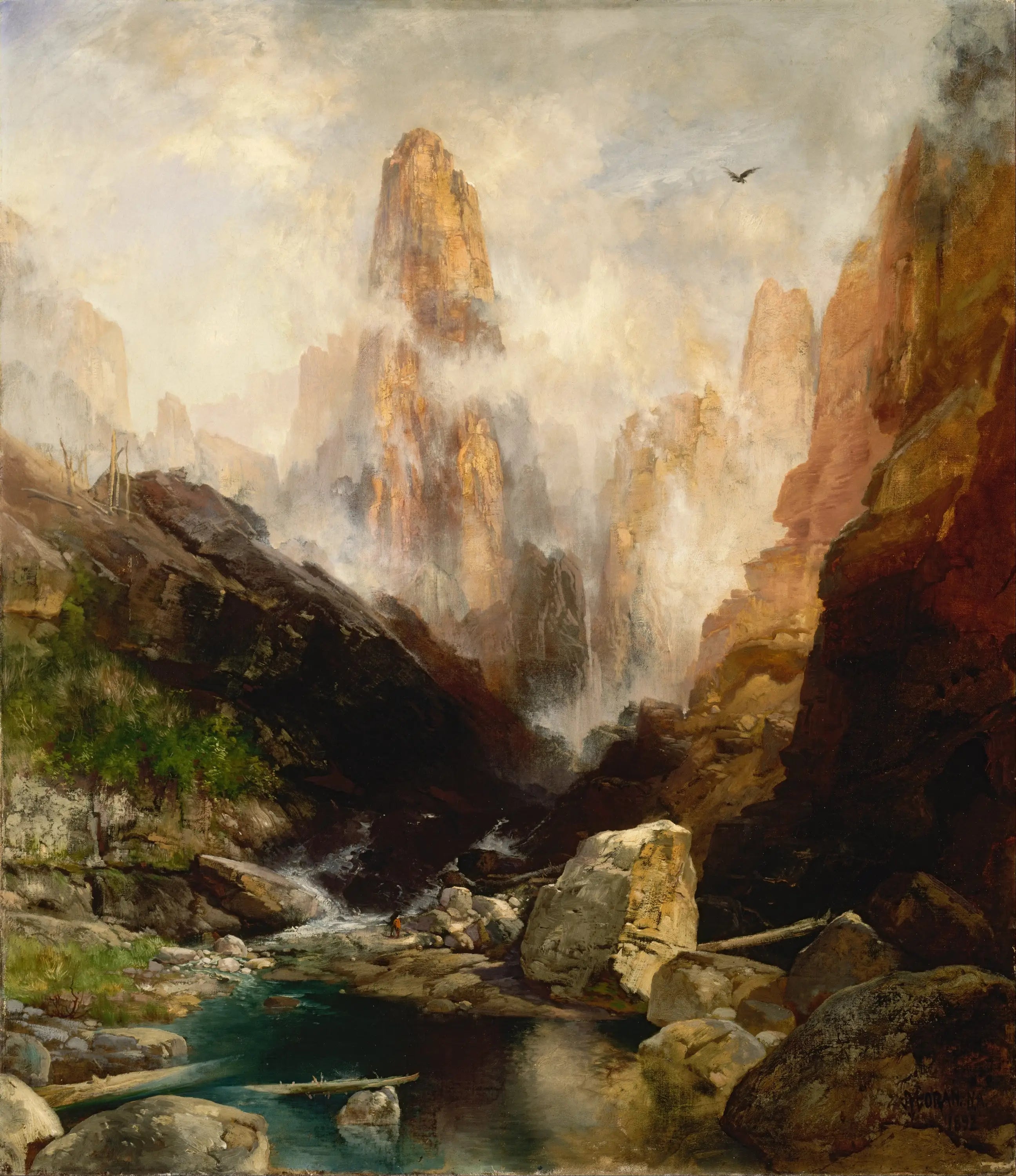 Brouillard dans le canyon de Kanab Utah - Thomas Moran - Alpha Reproduction