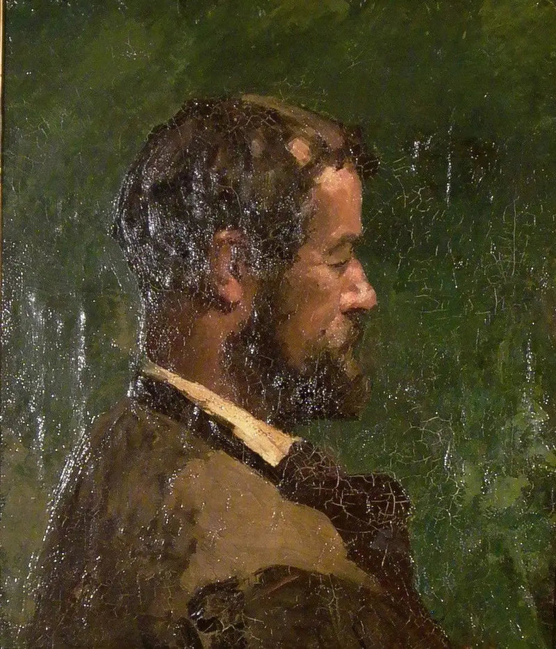 पुरुष का प्रोफ़ाइल बस्ट - Gustave Courbet