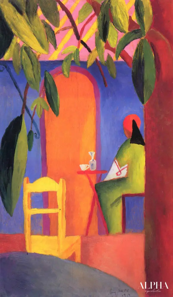 Café turc - August Macke - Reproductions de tableaux et peintures haut de gamme