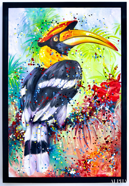 Hornbill Pop Art - Banlay | 80 X 120 cm Reproductions de tableaux à la peinture à l’huile