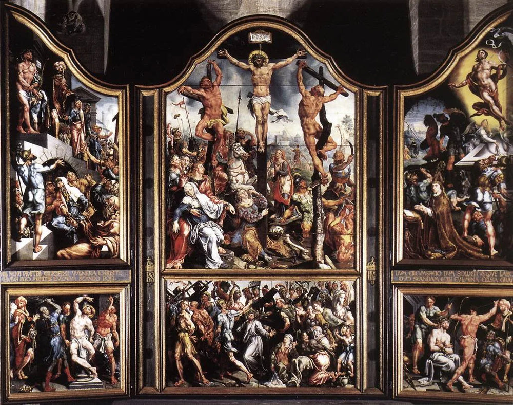 Calvaire - Maarten van Heemskerck image 1 copie de tableau peinte à la main