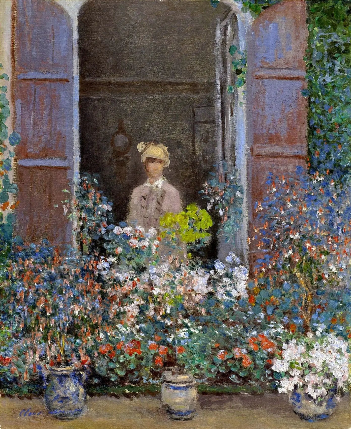 Reproduction du tableau « Camille Monet à la fenêtre - Claude Monet » par Alpha Reproduction en peinture à l’huile