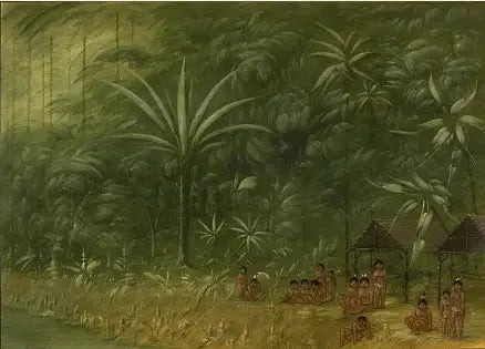 कोकोमास का शिविर - किनारे की ओर दृष्टि - जॉर्ज कैटलिन