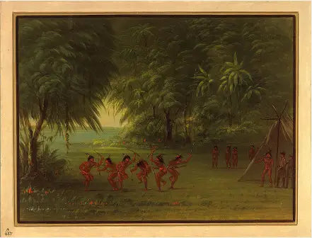 टैपूया का शिविर - जॉर्ज कैटलिन