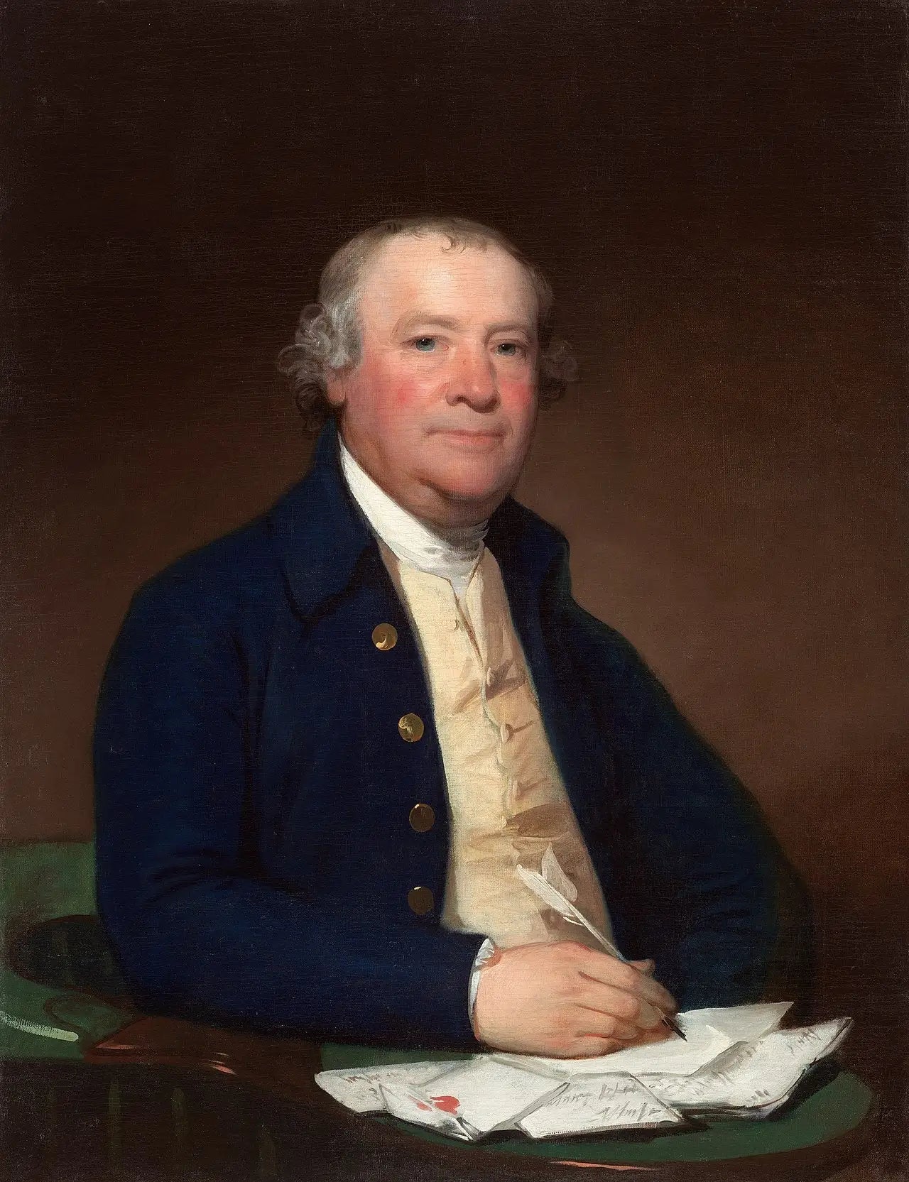 Capitaine Joseph Anthony - Gilbert Stuart image 1 reproduction de peinture à l’huile