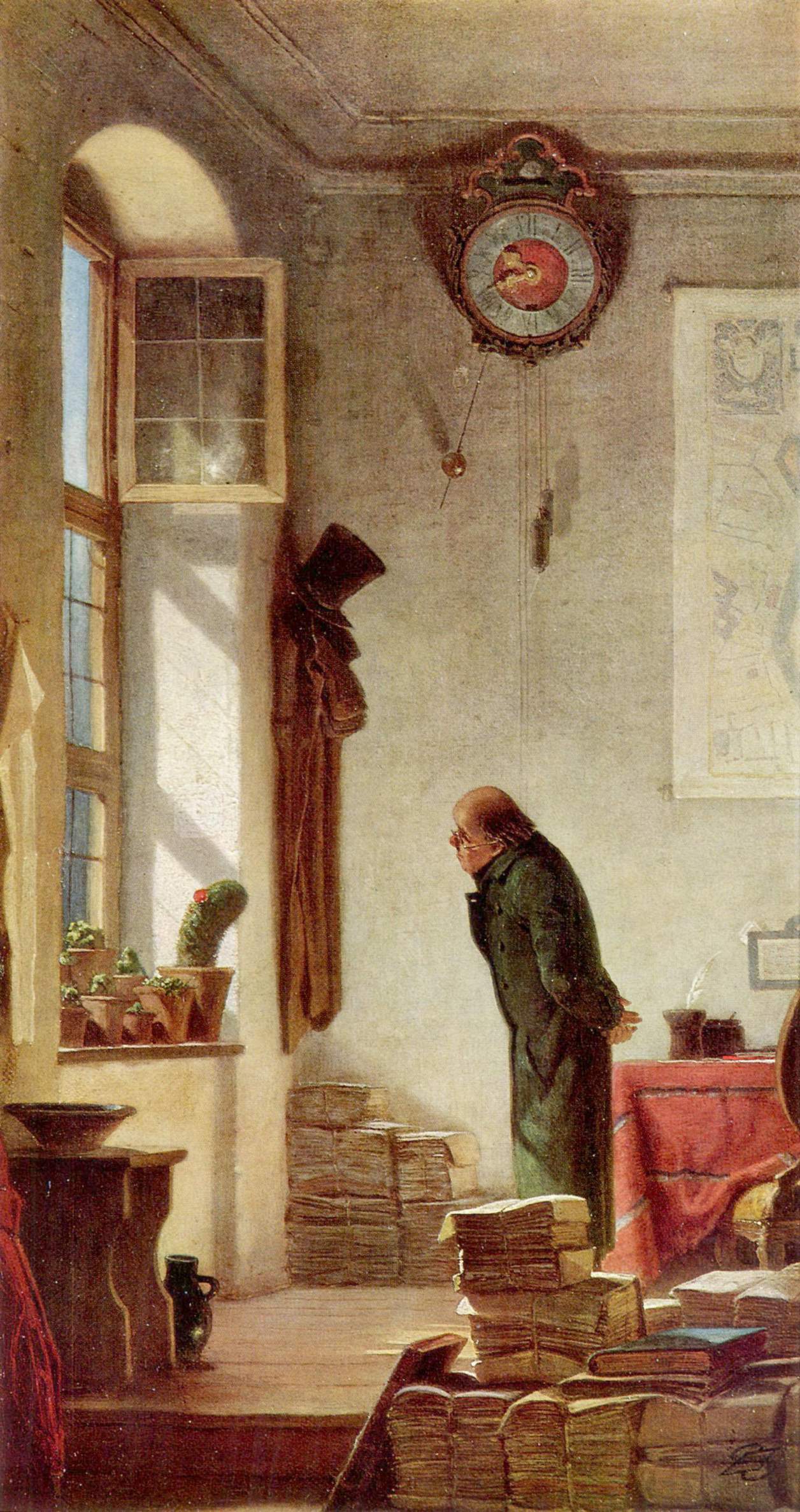 Der Kaktusliebhaber - Carl Spitzweg