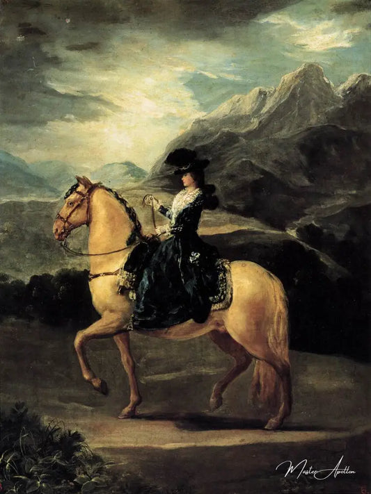 Cavalier Marie Teresa de Vallabriga - Francisco de Goya - Reproductions de tableaux et peintures haut de gamme