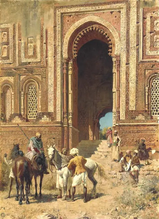 अलाह-उ-दीन के द्वार पर भारतीय घुड़सवार, पुराना दिल्ली - एडविन लॉर्ड वीक्स