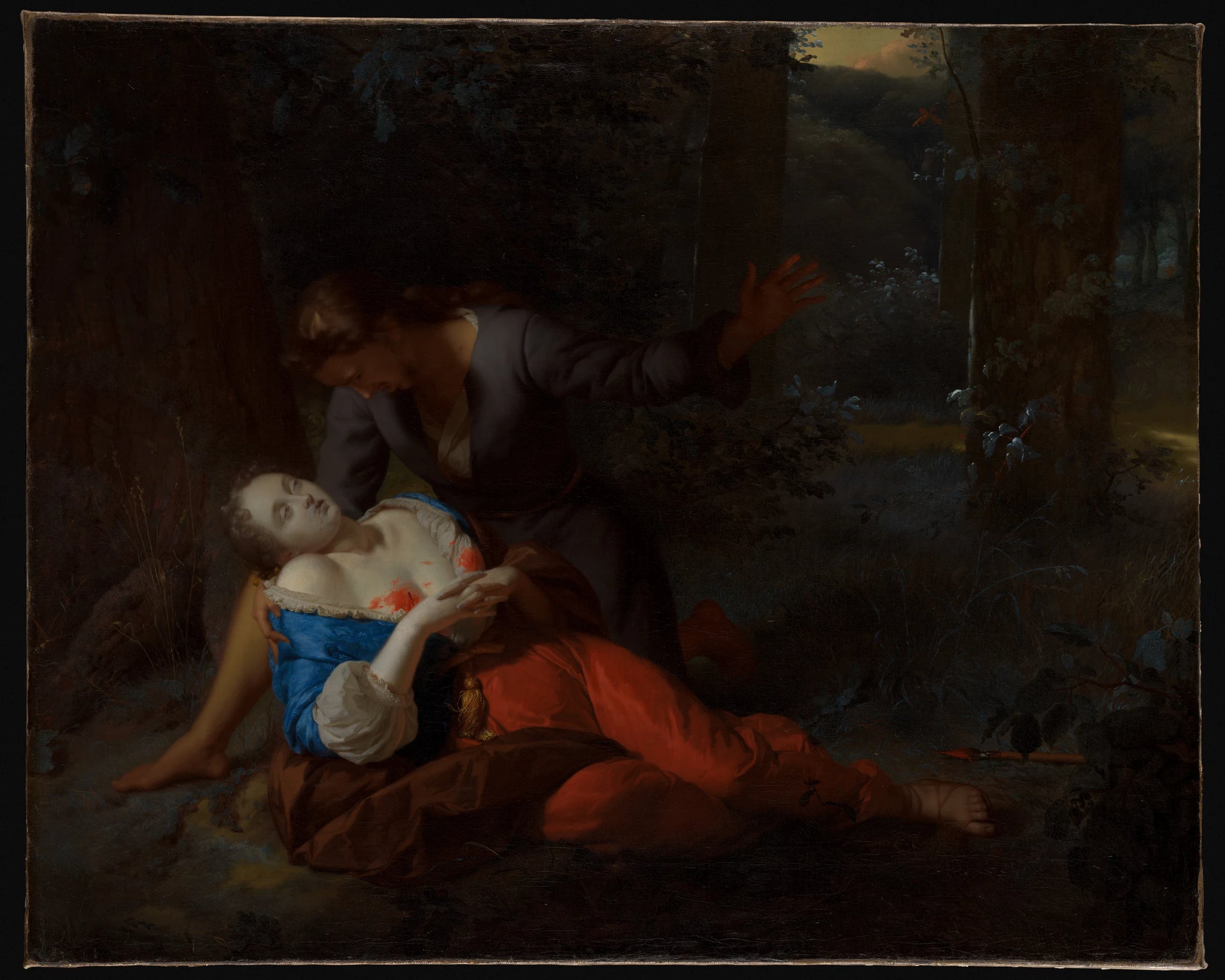 Céphale et Procris - Godfried Schalcken