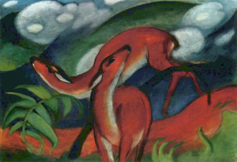 लाल हिरण II - फ्रांज मार्क