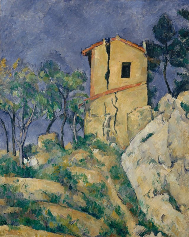 द क्रैक्ड हाउस, 1892 -1894 - Paul Cézanne